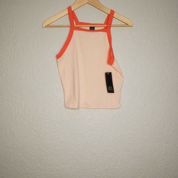 wild fable Tops - Wild Fable Tank Top Pink Size M With Contrast Trim
